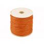 Preview: 18 Meter Baumwollband Kordel Schnur 1mm mandarine auf der Rolle