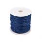 Preview: 4053751008890, 18 Meter Baumwollband Kordel Schnur 1mm blau auf der Rolle