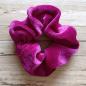 Preview: Scrunchie Samt 10 cm purpur hell Haargummi