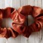 Preview: Scrunchie Samt 10 cm rost hell Haargummi