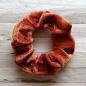 Preview: Scrunchie Samt 10 cm rost hell Haargummi