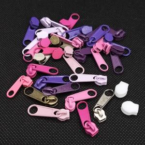 30 Zipper 3 mm Farbpaket Nr. 3 Pink-, Flieder-, Lila- und Rosatöne