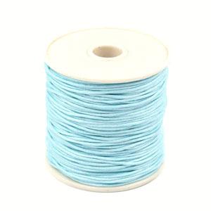 4053751008852 18 Meter Baumwollband Kordel Schnur 1mm babyblau auf der Rolle