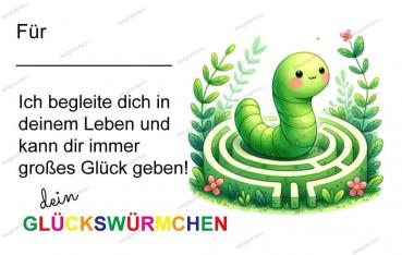 Spruchkarte WÜRMCHEN Nr. 4 "Karte mit Spruch" PDF Download Projekt