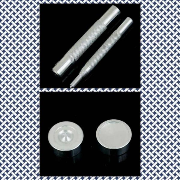 1 Set Einschlagwerkzeug für 15 mm Druckknöpfe