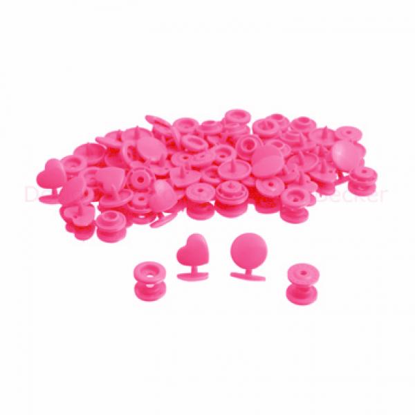 25 BabySnaps HERZ T5 Snaps Druckknöpfe pink (g)