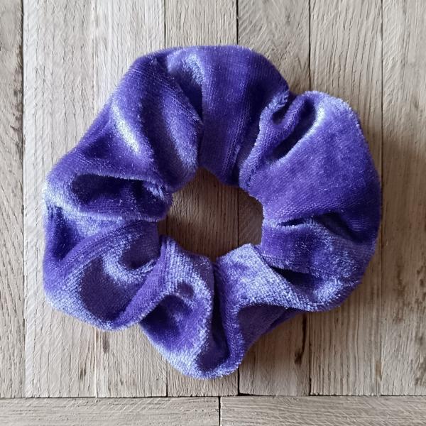 Scrunchie Samt 10 cm lavendel Haargummi