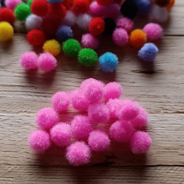 POMPOM Mini 8 mm weiß