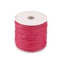 18 Meter Baumwollband Kordel Schnur 1mm pink auf der Rolle