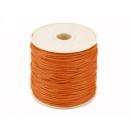 18 Meter Baumwollband Kordel Schnur 1mm mandarine auf der Rolle