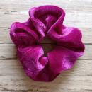 Scrunchie Samt 10 cm purpur hell Haargummi